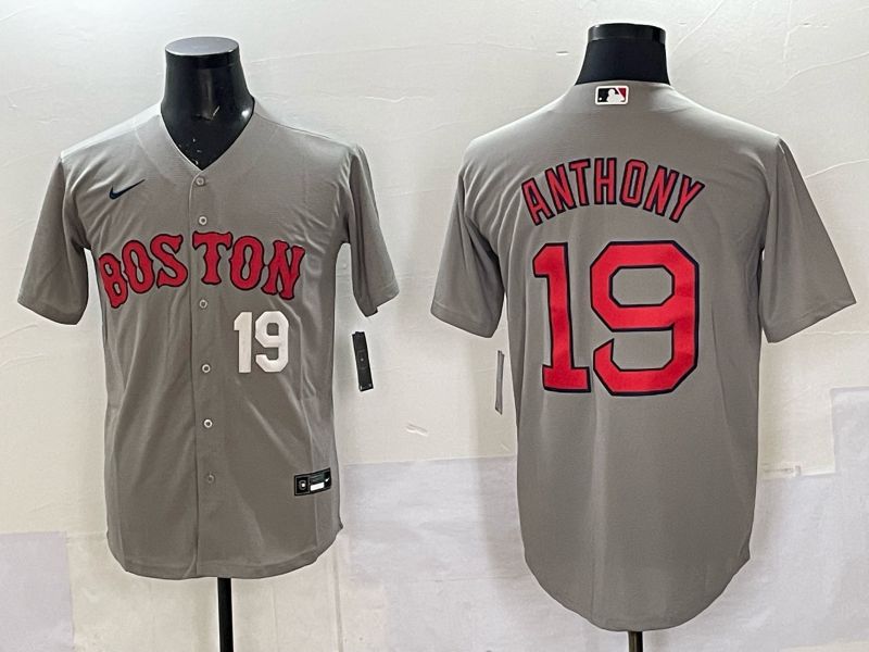 Men Boston Red Sox Nike #19 Anthony Grey 2025 MLB Jersey 05->customized nfl jersey->Custom Jersey
